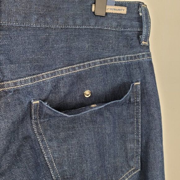 Citizens Of Humanity Jeans Straight Leg Crop Low Rise Dark Wash Blue Size 28 - Picture 9 of 14